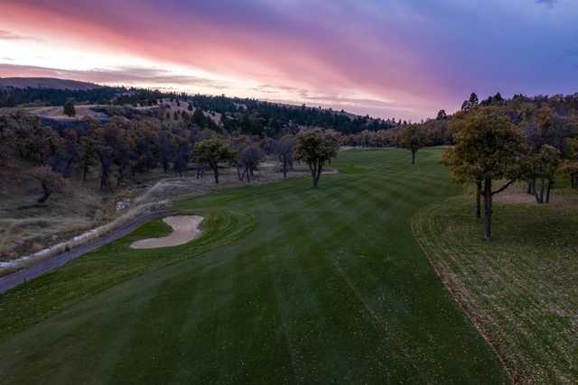 A view of fairway #14 at Elkhorn Ridge Golf Club.