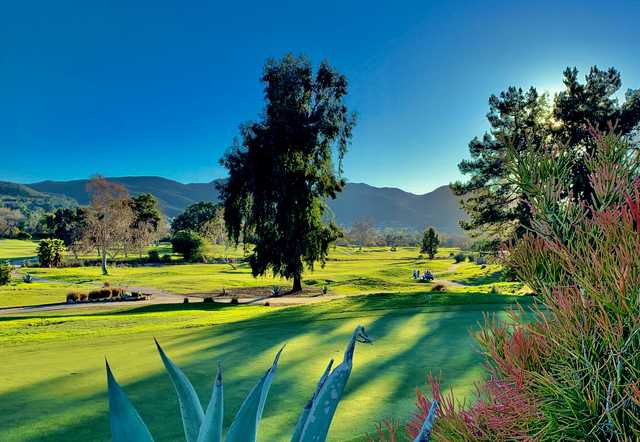 A view from Carlton Oaks Golf Club.