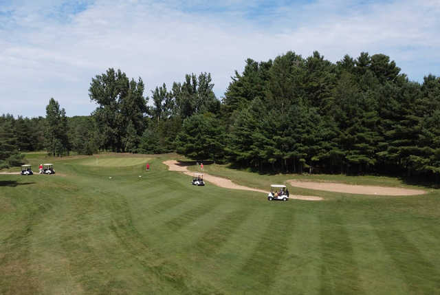 A view of a hole at Northern Dunes Golf Club.