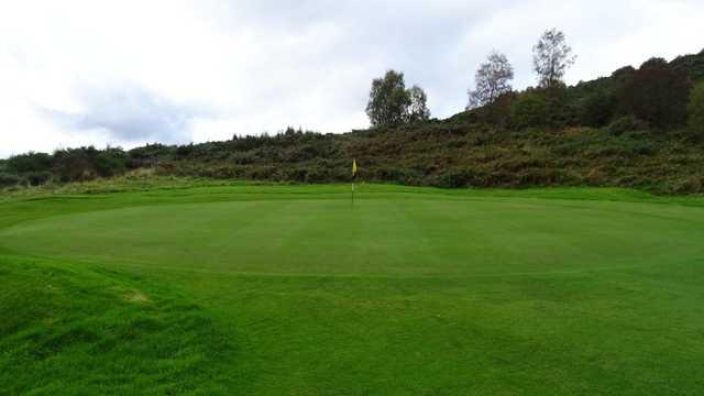 A view of the 14th hole at Strathpeffer Spa Golf Club.