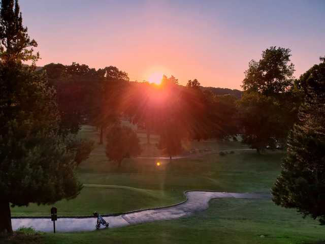 A sunset view from Sprain Lake Golf Course.