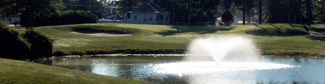 A view of a green at West Sayville Golf Course.