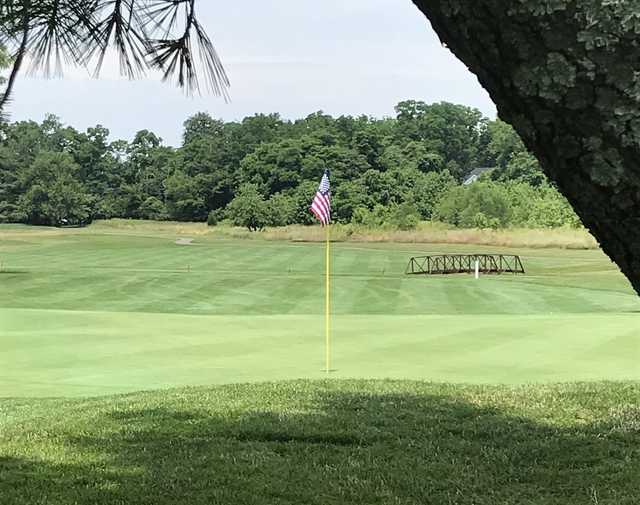 View of the 8th green at Suneagles