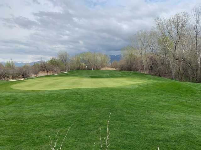 A view of the 10th green at River Oaks Golf Course.
