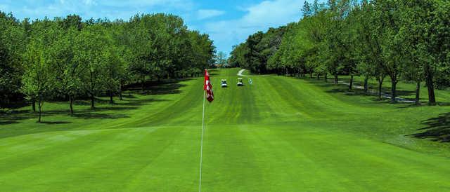 A view from a green at Hickory Hills Country Club.