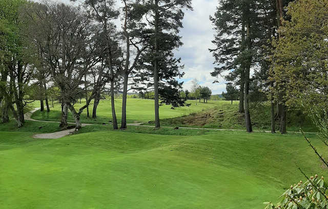 A view of hole #2 at Kemnay Golf Club.