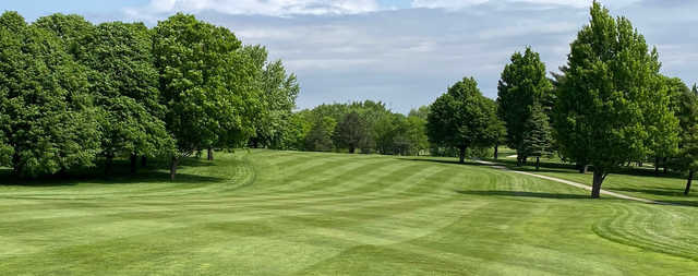 A view of a fairway from Weibring Golf Club at Illinois State University.