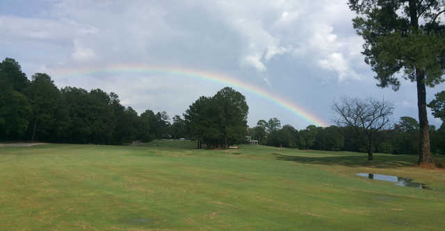 A view from the 1st fairway at Camden Country Club.