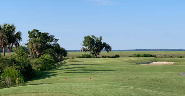 A view from a tee at Laurel Island Links.