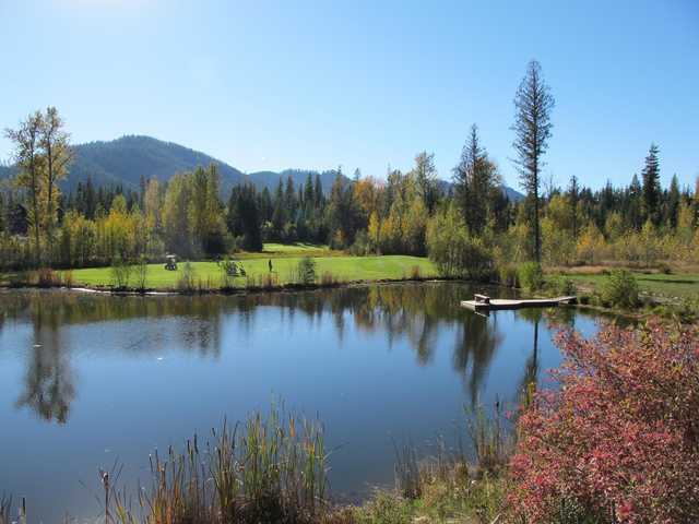 A fall day view from Priest Lake Golf Club.