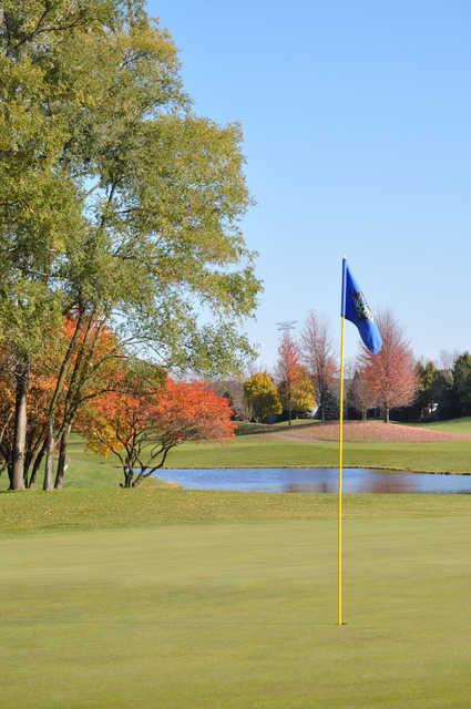 A view from the 9th green at Klein Creek Golf Club.