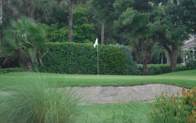 A view of a well protected hole at Jupiter Dunes Golf Course.