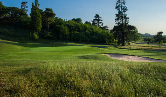 A view of a green at Championship Course from Bristol Golf Club.