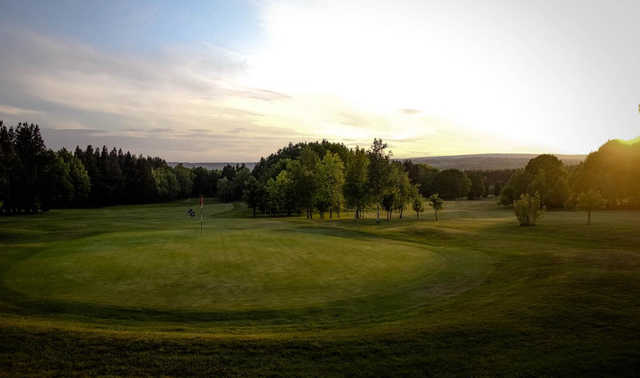 A view of the 9th hole at Hallowes Golf Club.