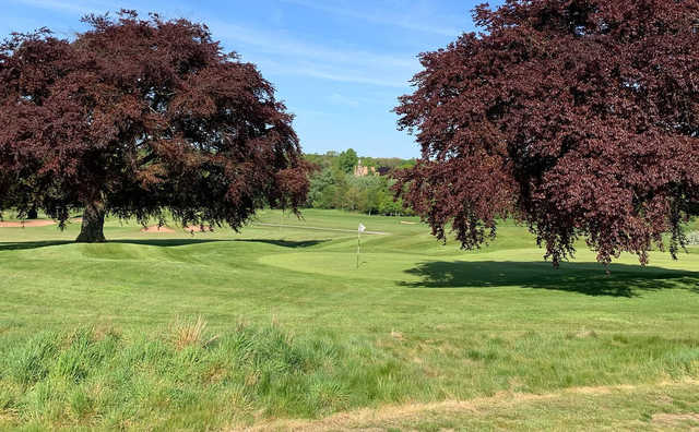 A view of a well protected green at Rufford Park Golf & Country Club.