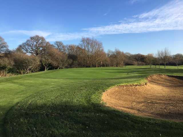 A view of a green at Mid Sussex Golf Club.