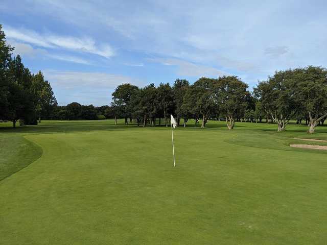 A view of a green at Abergele Golf Club.