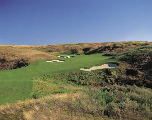 A view of a fairway at Poppy Ridge Golf Course.