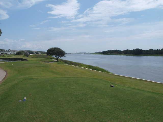 View from the 18th tee at The Links At Brick Landing.