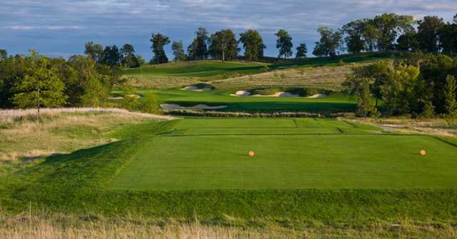 A view from tee #17 at Blue Top Ridge At Riverside.
