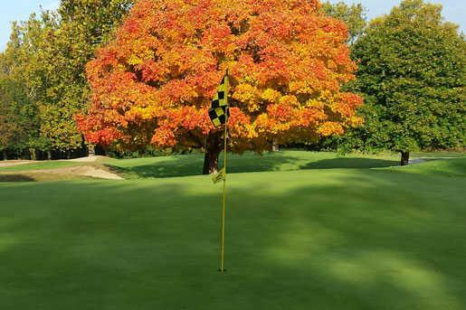 View from a green at Lake of the Woods Golf Course