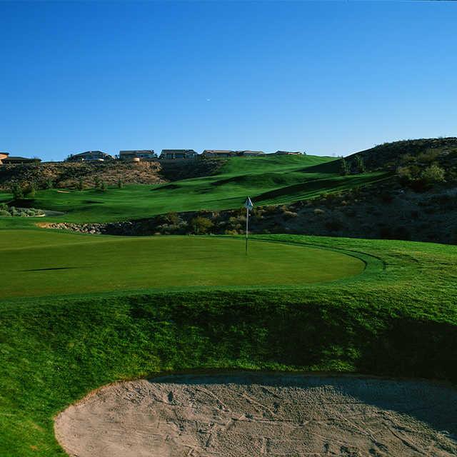 View of the 15th green from the Lexington Course at Revere Golf Club.