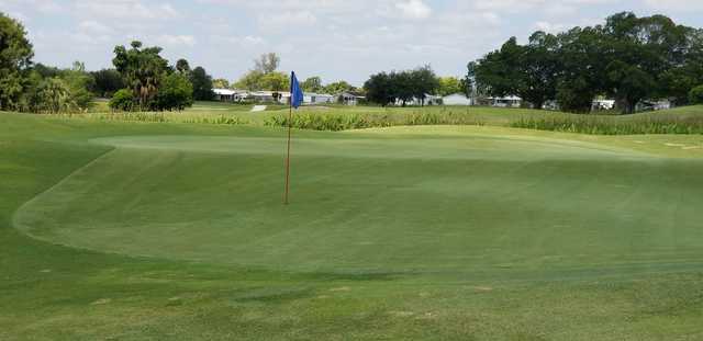 A view of a hole at Davie Golf & Country Club.