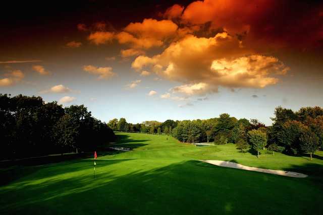 A view of a hole at Leicestershire Golf Club.
