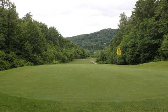 Looking back from the 11th green at Smoky Mountain Country Club.