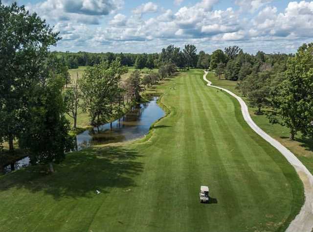 Aerial view from the 9th tee at Perth Golf Course.