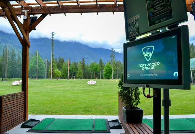 A view from the driving range at Cultus Lake Golf Club.
