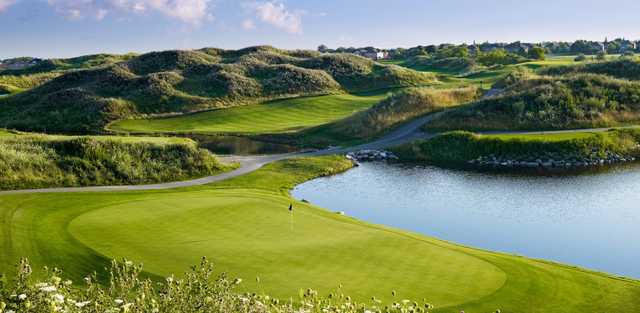 A view of the 16th green at Turnberry Golf Club.