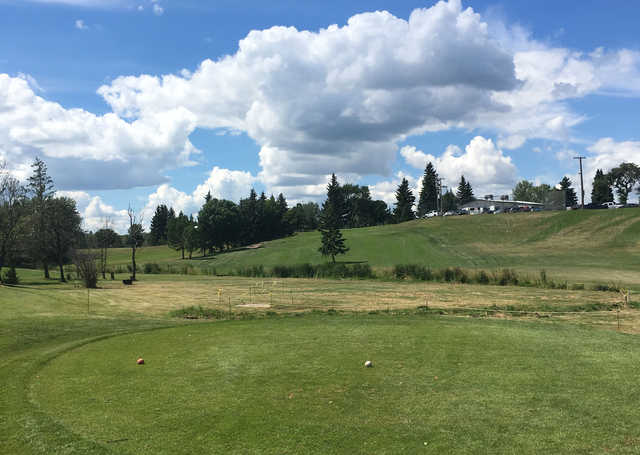 A view of tee #9 at Deer Park Golf Course.