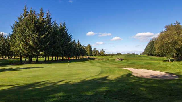 A view of the 9th green at Harburn Golf Club.