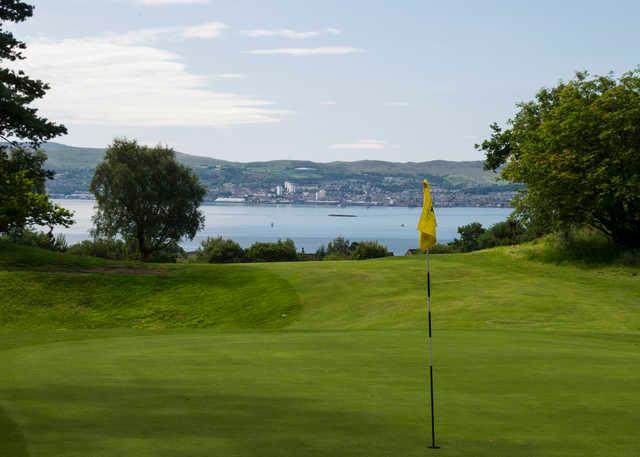 A view of a hole at Helensburgh Golf Club.