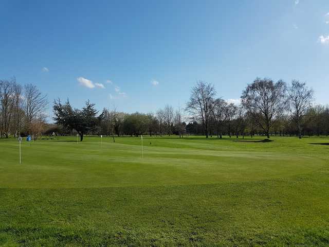 A view of the practice putting green at Chilwell Manor Golf Club.