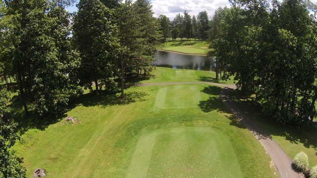 Aerial view from the 5th tee at Apple Valley Golf Club.