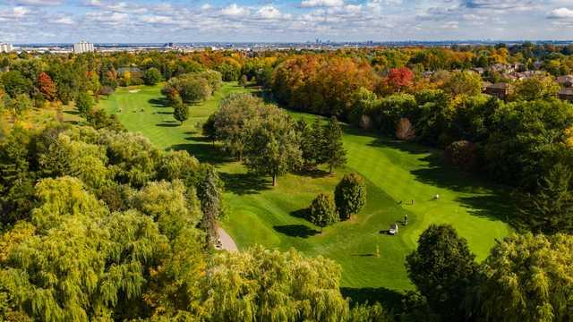 Aerial view from Peel Village Golf Club.