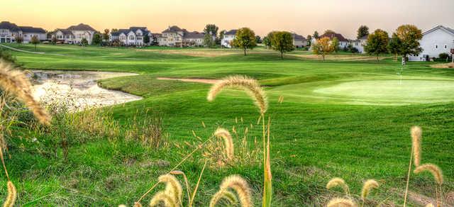 A view of a hole at Hunters Ridge Golf Course.