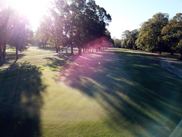 View of a green at Pete Brown Golf Facility.