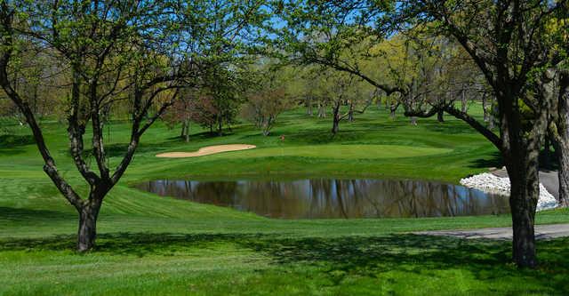 A view of a hole at Meadowbrook Country Club.