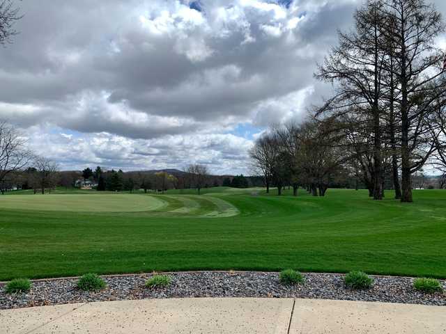 A spring day view from Reedsburg Country Club.