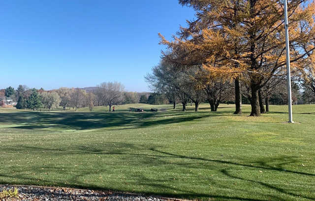 A fall day view from Reedsburg Country Club.