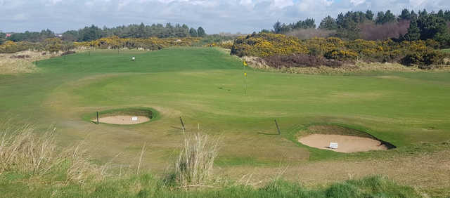 A view of hole #6 at Glasgow Gailes Golf Club.