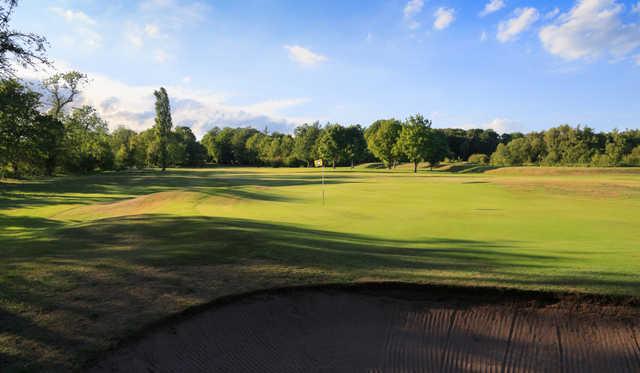 A view of the 1st hole at Elsham Golf Club.