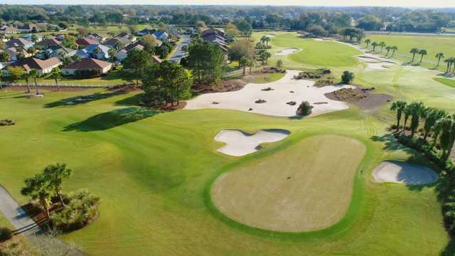 Aerial view from Candler Hills Golf Club.