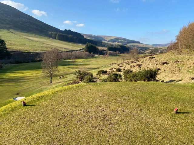 A view from a tee at Innerleithen Golf Club.