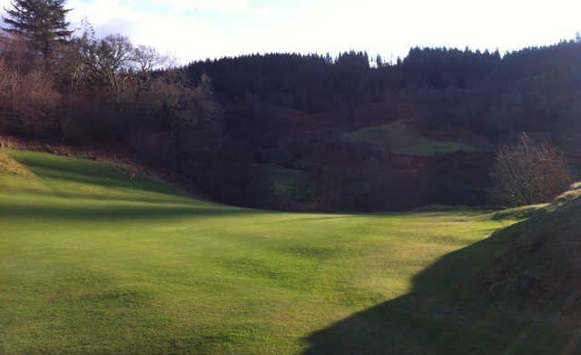 A view of a green at Glencruitten Golf Club.