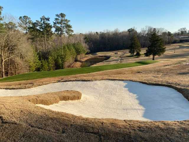 View of a green at Ware Shoals Golf Course.