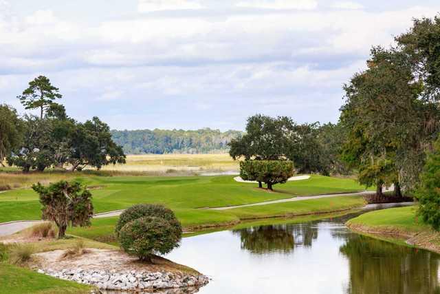 A view over the water from East at Belfair Golf Club.